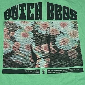 Dutch Bros Mint Green Graphic T-Shirt